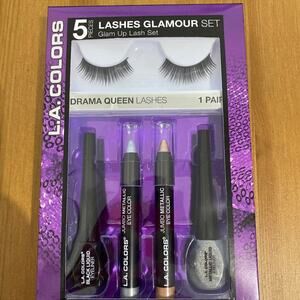 LA Colors Lashes Glamour Set 5 pieces NEW in box Makeup Eyes